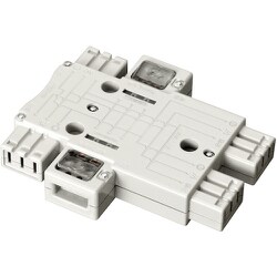 明工 ハーネス用ジョイントボックス4分岐（送り付）結線完了表示付（白） MJ2496W