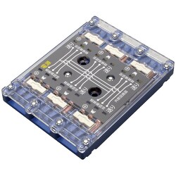 明工 VVF用ねじなしジョイントボックス 5分岐 結線完了表示付(標準色 青) MJ2498