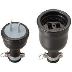 明工 2P 30A 防水コネクター（組） MK5611