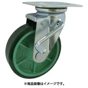 樹脂製ウレタンゴム車輪（ベアリング無）自在車ストッパー付 PNUAJB150