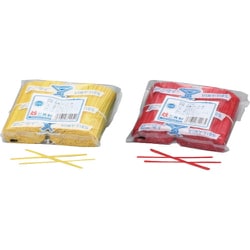 ビニタイ PVCカット品 黄 4mmX10cm（1000本/袋） QA-100-2G