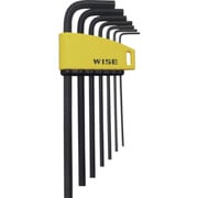 WISE 六角レンチ 黒染め7本セット（セミロング） WLH230B-7S