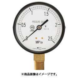 一般圧力計（A枠立型・Φ100）圧力レンジ0.0～0.25MPa R3/8 1028025