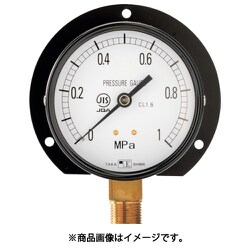 一般圧力計(B枠立型・Φ100)圧力レンジ0.0~1.6MPa R3/8 1030116