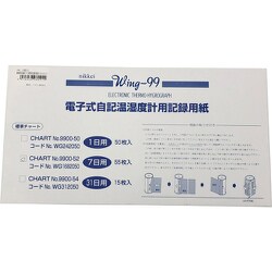 AS 温湿度記録計7日間用記録用紙990052 1-5065-11