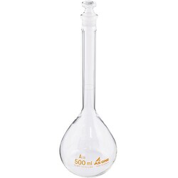 AS メスフラスコ白500ml高精度ASONE 1-8565-09