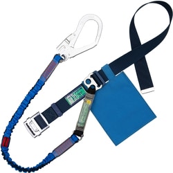 TSUYORON 胴ベルト型墜落制止用器具（伸縮タイプ）ノビロン（BL）紺 Sサイズ ベルト幅50MM×長さ1100MM TB-NV-599-BL2-BL-S-JAN-BP