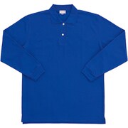 レディース長袖ポロシャツ ブルー L 25441L-10-L