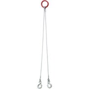 2点吊りワイヤースリング 6mm×2m 2W6-20