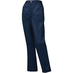 レディーススラックス（ツータック）（脇ゴム）ネイビー L 316711-11-L