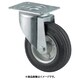 プレート式キャスター"ALPHA"（ゴム車）Φ125 自在式 3470DVR125P62