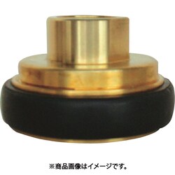 黄銅製 町野式 異径 媒介金具 F106 町野メス×ガスネジメス（PTネジ） 43F4025B