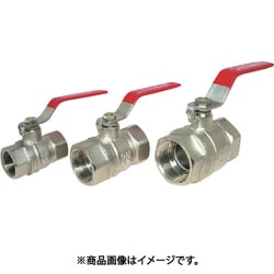 黄銅製クロムメッキ フルボア型ボールバルブ 48BV008B