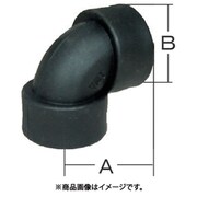 樹脂（PP）製 配管継手 エルボ 40A（1 1/2） 49ELB40P