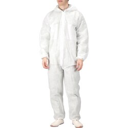 不織布つなぎ服 白 M 5000-01-M