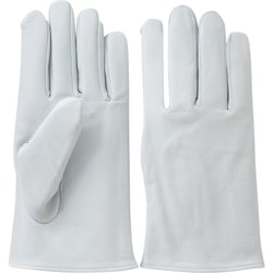 柏田 牛革クレスト手袋 丸指型(国産ナメシ革使用)M 514W-M