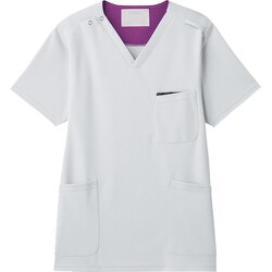 ニットスクラブ ライトグレー M 7095SC-5-M