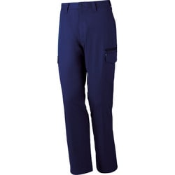 ストレッチノータックカーゴパンツ ウエスト70 ネービー 71002-011-70