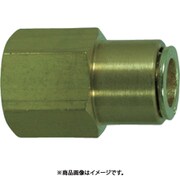 冷却水配管用タッチコネクターフジVタイプフィメイルコネクター（金属）8mm・Rc1/8 8-01F-V