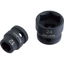 1/2"DR.インパクトショートソケット 24mm PSIM-1224