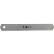 スキマゲージ シクネスゲージ リーフ 100mm 厚さ0.14mm S100-014