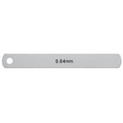 スキマゲージ ステンレスシクネスゲージ リーフ 100mm 厚さ0.04mm SS-100-004