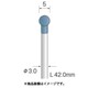 Minimo 研磨用ゴム砥石 WA ハード ＃220 Φ5 DB3253