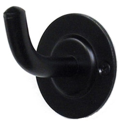 320丸形黒二ユーフック(10個入) HG320-BK