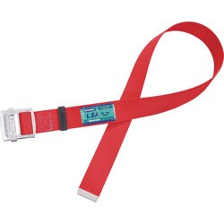 TSUYORON 胴ベルトのみ スチールスライドバックル 赤 LLサイズ 幅50MM×長さ1600MM TUBL90NRLLBP