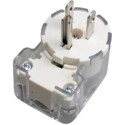 明工 医用接地L形プラグ 15A 125V ME7073