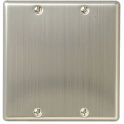 明工 ML新金属プレートブランク枠付＜2連＞ MLE1660-2B