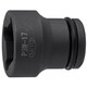3/8インパクトレンチ用ウエルドナットソケット 17MM P3W-17