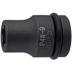 1/2インパクトレンチ用 ウエルドナットソケット 9MM P4W-9