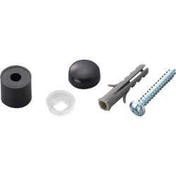 パンチングボード 壁面用 止め具セット 黒 6組入 PBHT-116