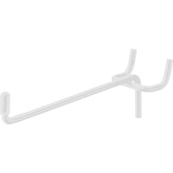 パンチングボード用パーツ ホワイト フックT 中 キャップ白2P PBTFW-118