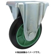 樹脂製ゴム車輪(ベアリング入)固定金具付 100 PNK100