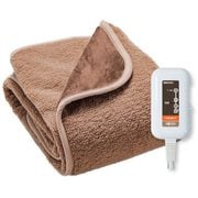 電気毛布 しきタイプ もふもふシープボア 約130×80cm 室温センサー 8時間自動OFFタイマー CWA401G-BM