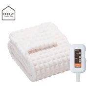 電気毛布 しきタイプ ぽこぽこマシュマロタッチ 約130×80cm 室温センサー 8時間自動OFFタイマー CWA401G-WM