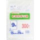 業務用 ポリ袋 ハミングパック 半透明 9号 ひも付き 吊り下げ シャカシャカ素材 300枚 ヨコ15×タテ25cm 厚さ0.01mm NS-9