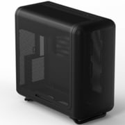 曲面メッシュパネル搭載 ラウンドデザイン E-ATX対応 PCケース ブラック X50 Air Pitch Black