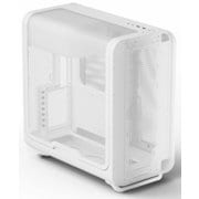 曲面メッシュパネル搭載 ラウンドデザイン E-ATX対応 PCケース ホワイト X50 Air Snow White