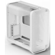 曲面ガラスパネル搭載 ラウンドデザイン E-ATX対応 PCケース ホワイト X50 Snow White