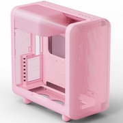 曲面ガラスパネル搭載 ラウンドデザイン E-ATX対応 PCケース ピンク X50 Strawberry Milk