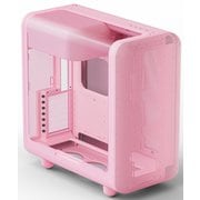曲面ガラスパネル搭載 ラウンドデザイン E-ATX対応 PCケース ピンク X50 Strawberry Milk