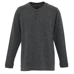 メリノウールセーター メンズ セーター チャコール（C02） Lサイズ 011153