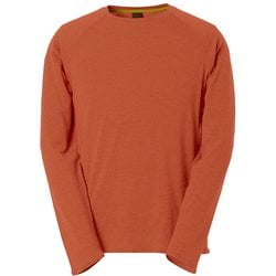 クレアーレメリノロングスリーブ120ティー メンズ カットソー バーントブリック（B116） XLサイズ 011156