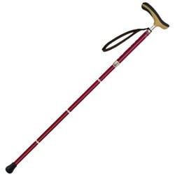 抗ウイルス楽ーダ折り畳み杖 ステッキ ワイン ショートサイズ 601203