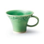 マーガリート コーヒーカップ ティーカップ 約230ml 直径11×8cm /食洗機対応/電子レンジ対応/ 緑 111195
