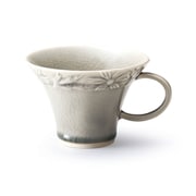マーガリート コーヒーカップ ティーカップ 約230ml 直径11×8cm /食洗機対応/電子レンジ対応/ 灰 グレー 111196