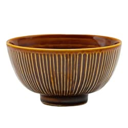 ソギ（Sogi）茶碗 直径約11cm /食洗機対応/電子レンジ対応/ アメ ブラウン 567067